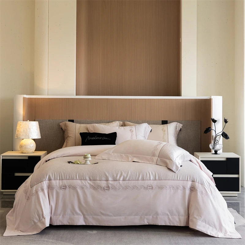 Luxury Egyptian Cotton Bedding Set with Duvet Cover – Soft and Elegant for Queen or King Size 2