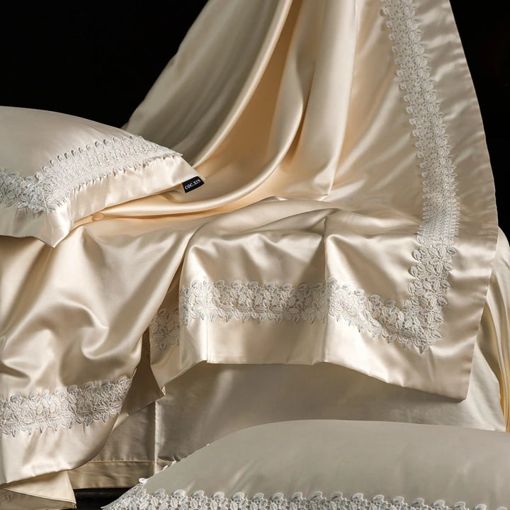 Luxury Egyptian Cotton Bedding Set with Duvet Cover and Sheets – Soft and Elegant for Queen or King Size Beds 5