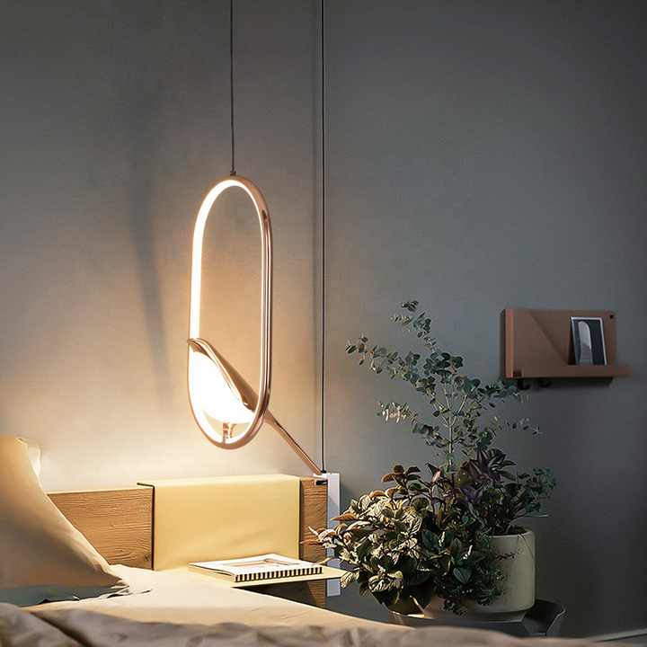 Luxury Glass Pendant Light with Golden Bird Design – Elegant Kitchen Pendant Lighting for Home or Office 3
