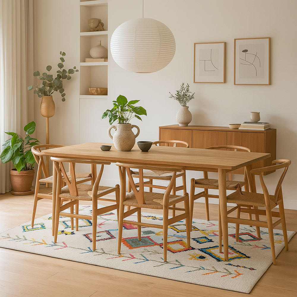 Machine Washable Kilim-Style Area Rug with Non-Slip Backing – Vibrant Retro Boho Design for Indoor or Outdoor Use 2