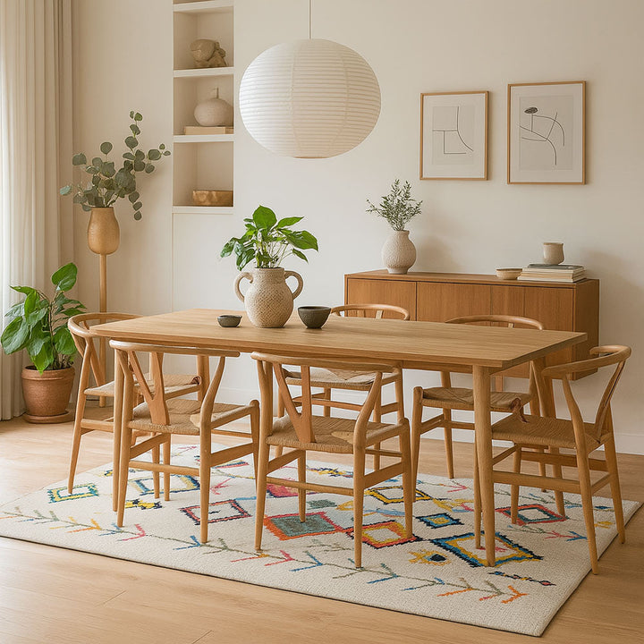 Machine Washable Kilim-Style Area Rug with Non-Slip Backing – Vibrant Retro Boho Design for Indoor or Outdoor Use 2