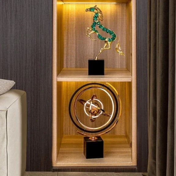 Majestic Running Horse Sculpture in Metal – Elegant Home Decor Accent 3