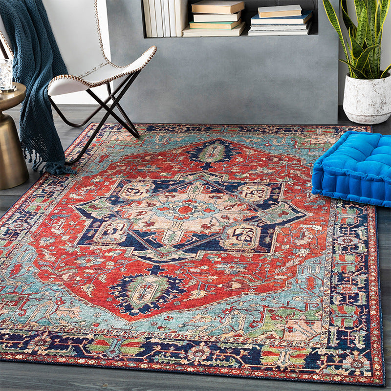 Mandala-Inspired Persian Rug – Soft and Washable for Living Room or Bedroom 1
