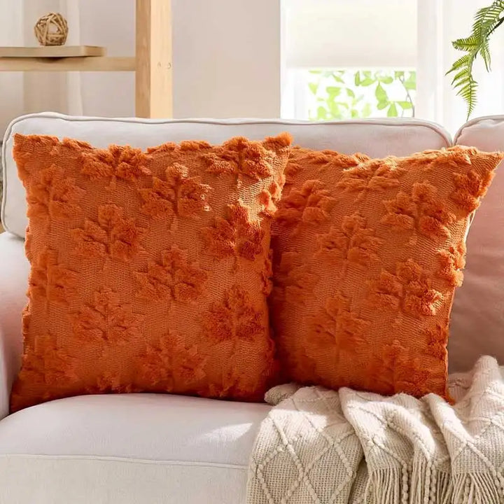 Maple Leaf Fall Throw Pillow Covers 18x18 – Decorative Accent for Autumn Home Decor 2