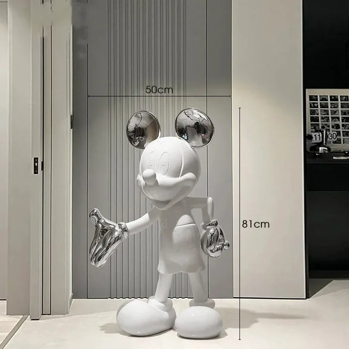 Mickey Mouse Love Heart Resin Statue – Charming Home Decor for Living Room or Gift 9