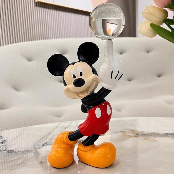 Mickey Mouse Sculpture with Crystal Ball – Whimsical Disney Home Decor for Collectors 5