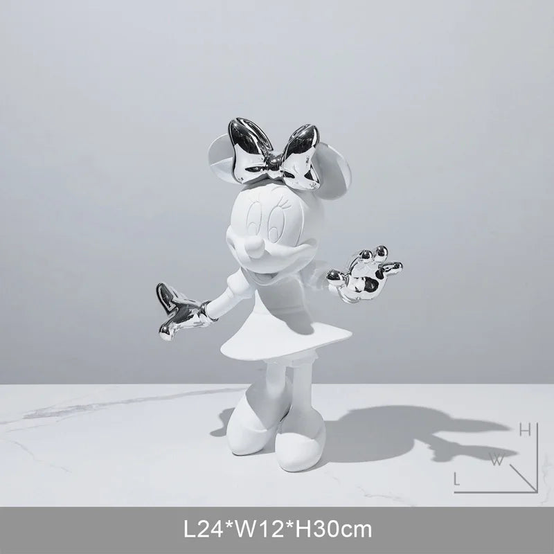 Mickey and Minnie Mouse Action Figure - Modern Collectible Doll and Room Ornament 12