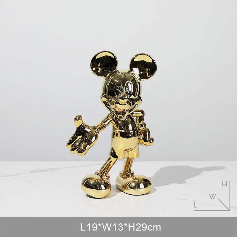 Mickey and Minnie Mouse Action Figure - Modern Collectible Doll and Room Ornament 6