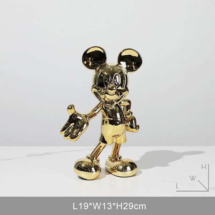 Mickey and Minnie Mouse Action Figure - Modern Collectible Doll and Room Ornament 6