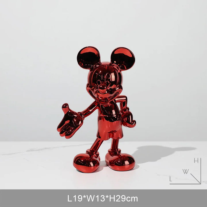 Mickey and Minnie Mouse Action Figure - Modern Collectible Doll and Room Ornament 9