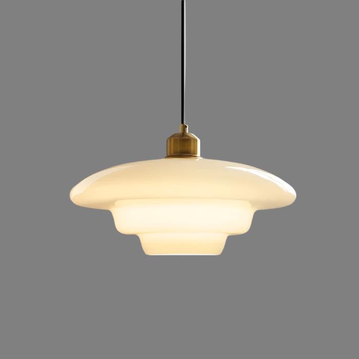 Mid-Century Glass Pendant Light – Elegant Kitchen Pendant Lighting for Dining or Living Room 0