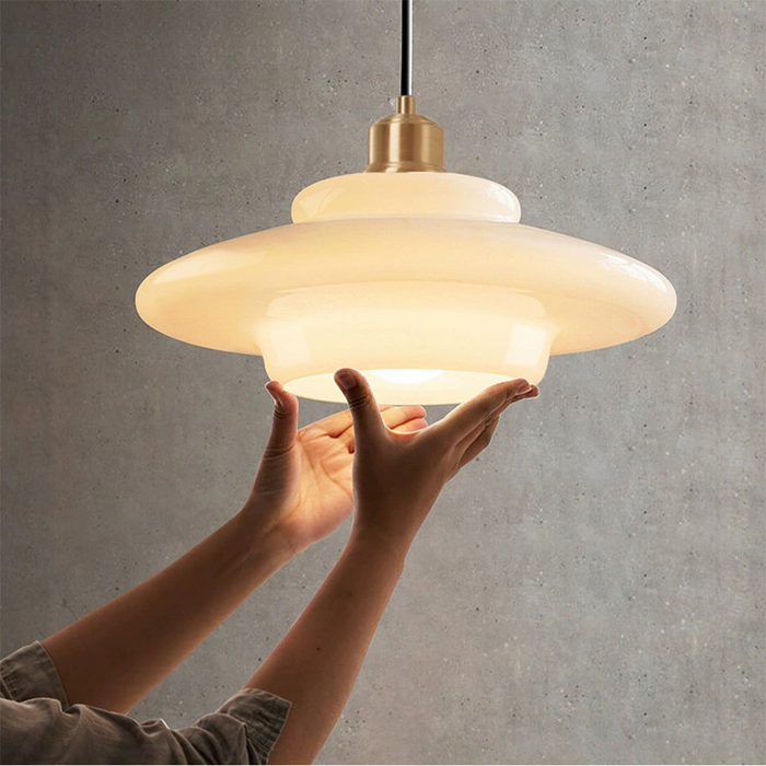 Mid-Century Glass Pendant Light – Elegant Kitchen Pendant Lighting for Dining or Living Room 1
