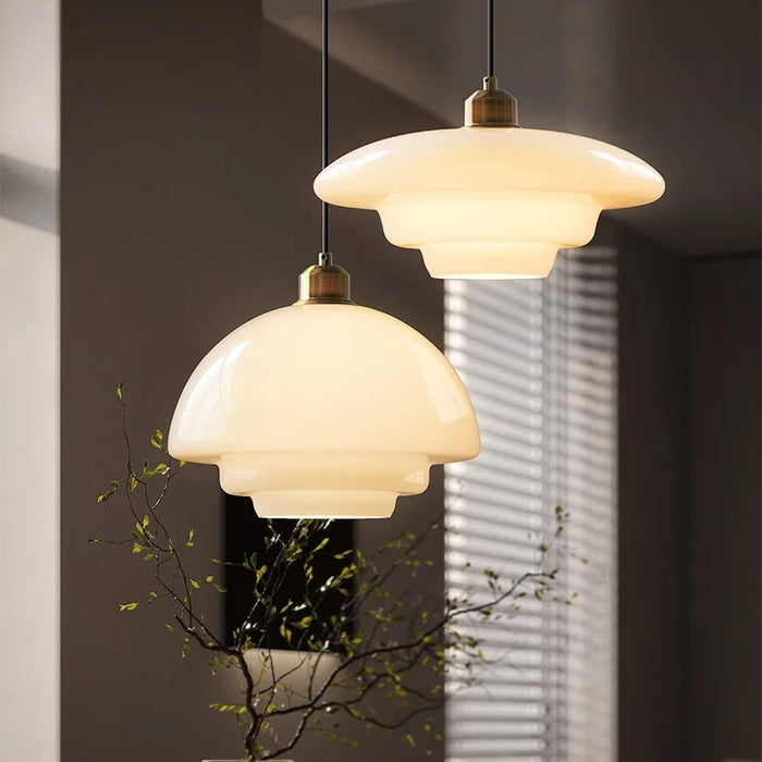 Mid-Century Glass Pendant Light – Elegant Kitchen Pendant Lighting for Dining or Living Room 2