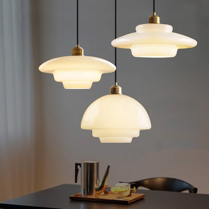 Mid-Century Glass Pendant Light – Elegant Kitchen Pendant Lighting for Dining or Living Room 3