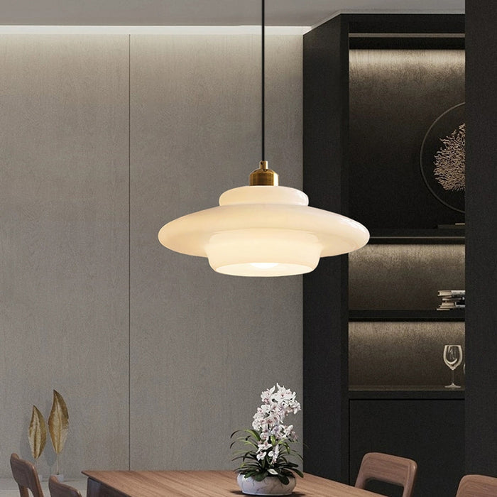 Mid-Century Glass Pendant Light – Elegant Kitchen Pendant Lighting for Dining or Living Room 5