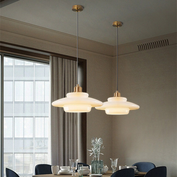 Mid-Century Glass Pendant Light – Elegant Kitchen Pendant Lighting for Dining or Living Room 7