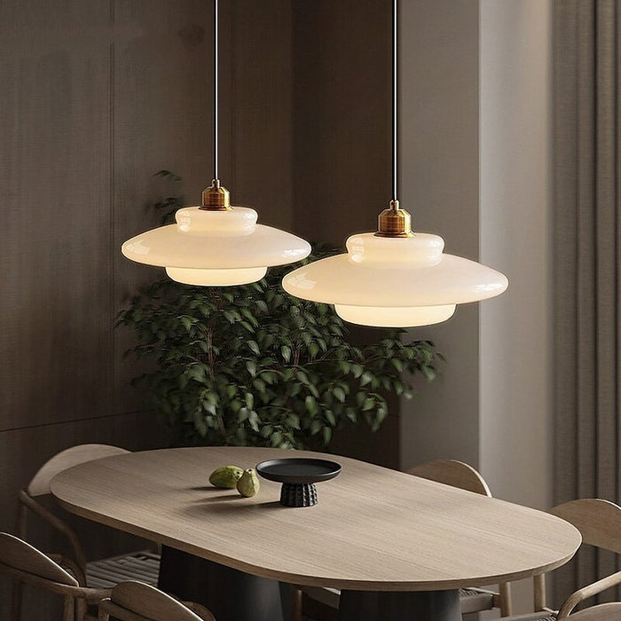 Mid-Century Glass Pendant Light – Elegant Kitchen Pendant Lighting for Dining or Living Room 8