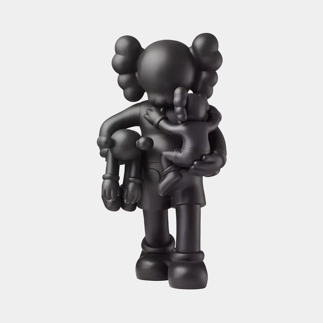 Midnight Black Iconify Family Figure – Modern Polyvinyl Sculpture for Home Decor 0