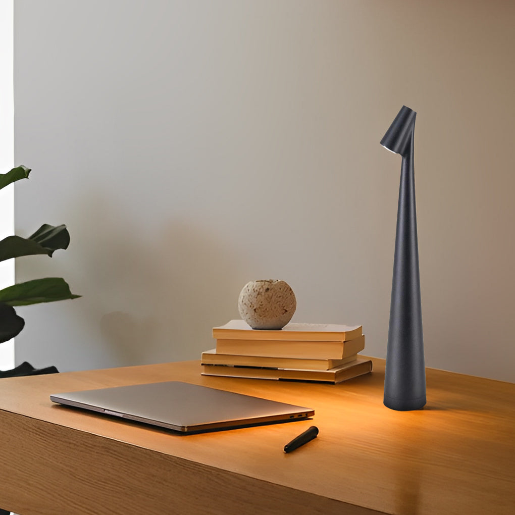 Minimalist LED Table Lamp with Dimmable Light – Sleek Design for Home or Office 0