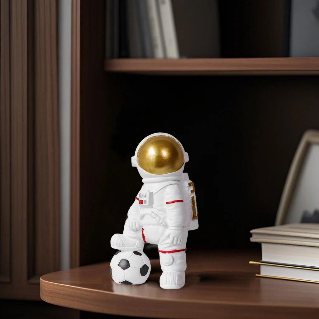 Modern Astronaut Figurine Sculpture – Unique Decor for Bookshelf or Child's Room 5