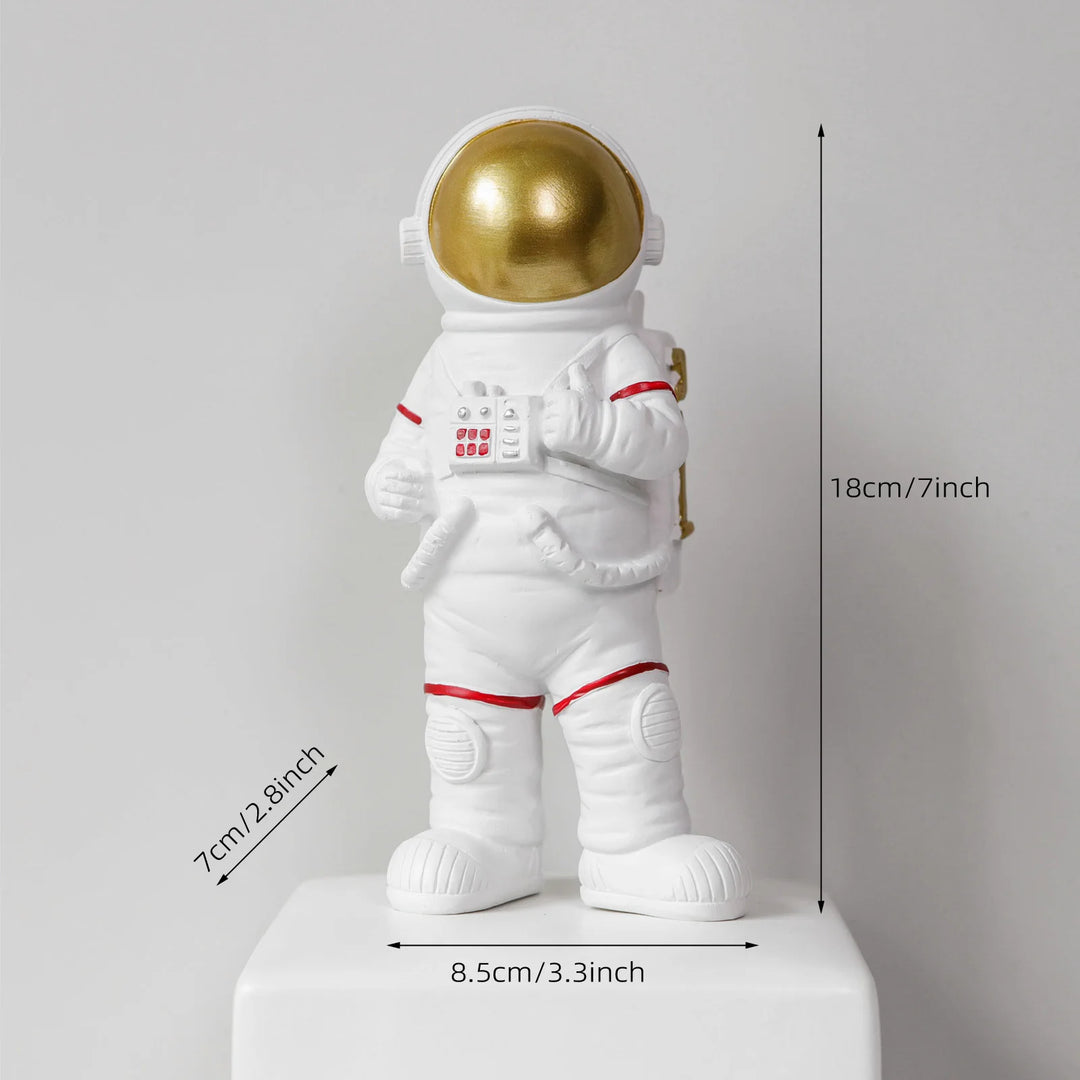 Modern Astronaut Figurine Sculpture – Unique Decor for Bookshelf or Child's Room 6