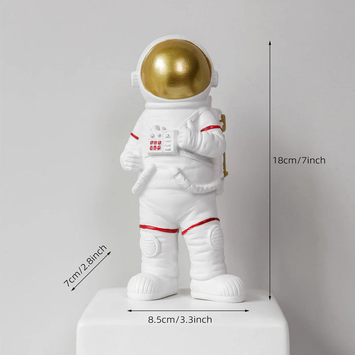 Modern Astronaut Figurine Sculpture – Unique Decor for Bookshelf or Child's Room 6