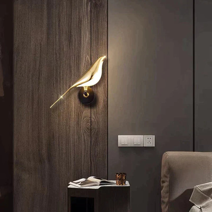 Modern Bird-Shaped Wall Light – Unique LED Sconce for Living Room or Bedroom 0