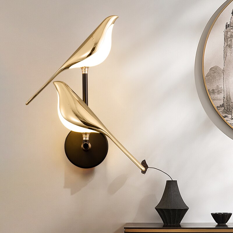 Modern Bird-Shaped Wall Light – Unique LED Sconce for Living Room or Bedroom 2