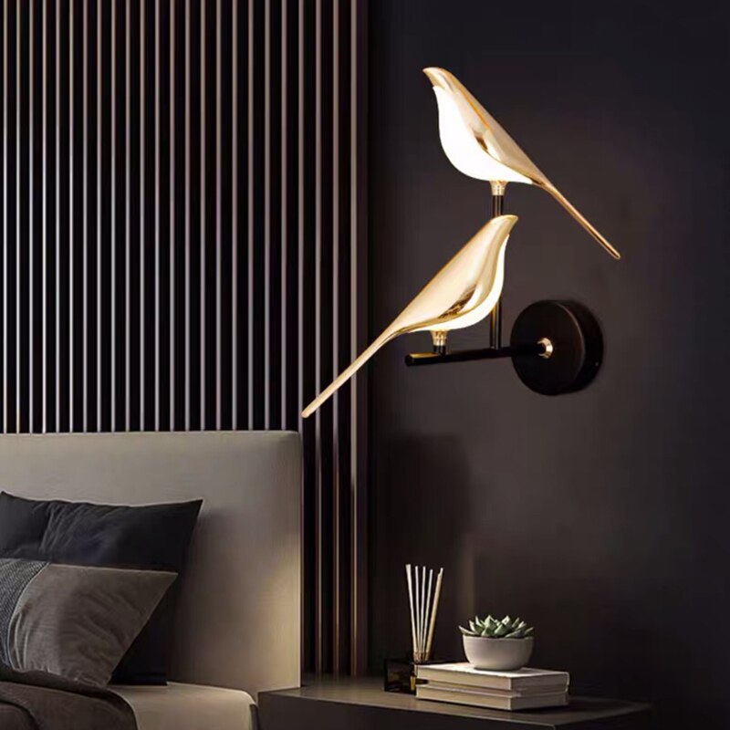 Modern Bird-Shaped Wall Light – Unique LED Sconce for Living Room or Bedroom 4