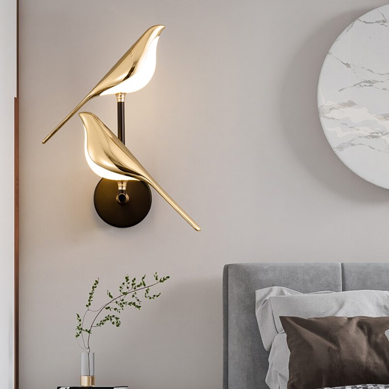 Modern Bird-Shaped Wall Light – Unique LED Sconce for Living Room or Bedroom 5