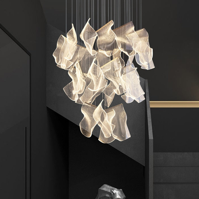 Modern LED Chandelier with Nature-Inspired Design – Stunning Lighting for Any Room 0