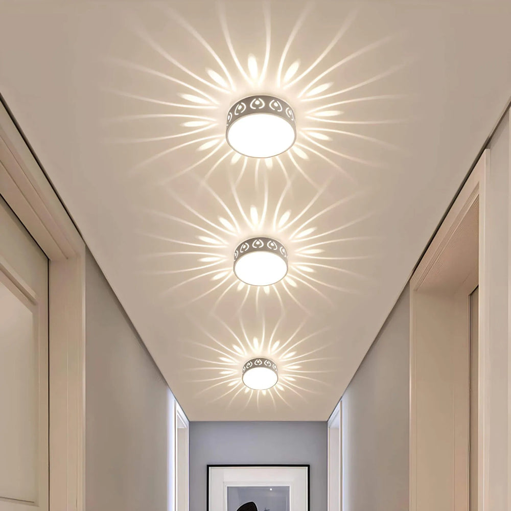 Modern LED Flush Mount Ceiling Light with Soft Illumination – Perfect for Hallways and Entryways 0