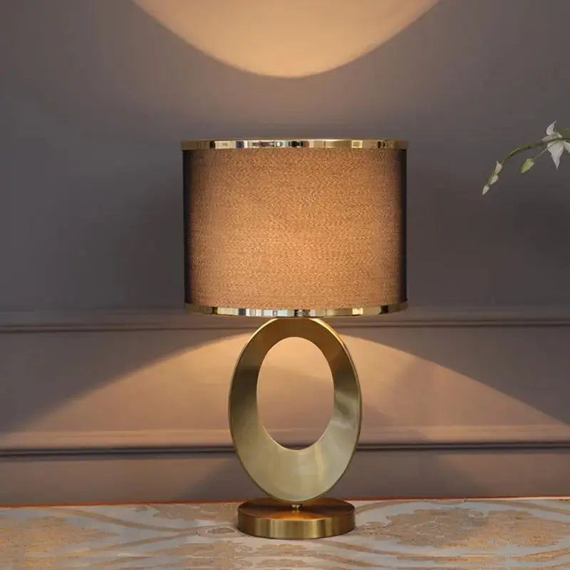 Modern LED Table Lamp with Fabric Shade – Stylish Lighting for Living Room or Office 1