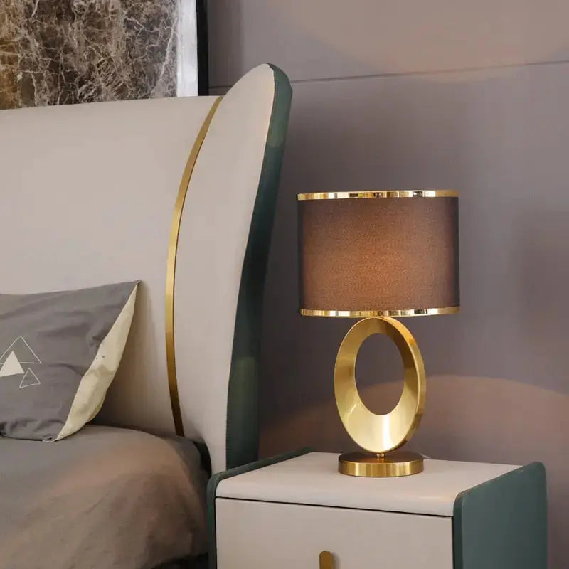 Modern LED Table Lamp with Fabric Shade – Stylish Lighting for Living Room or Office 3