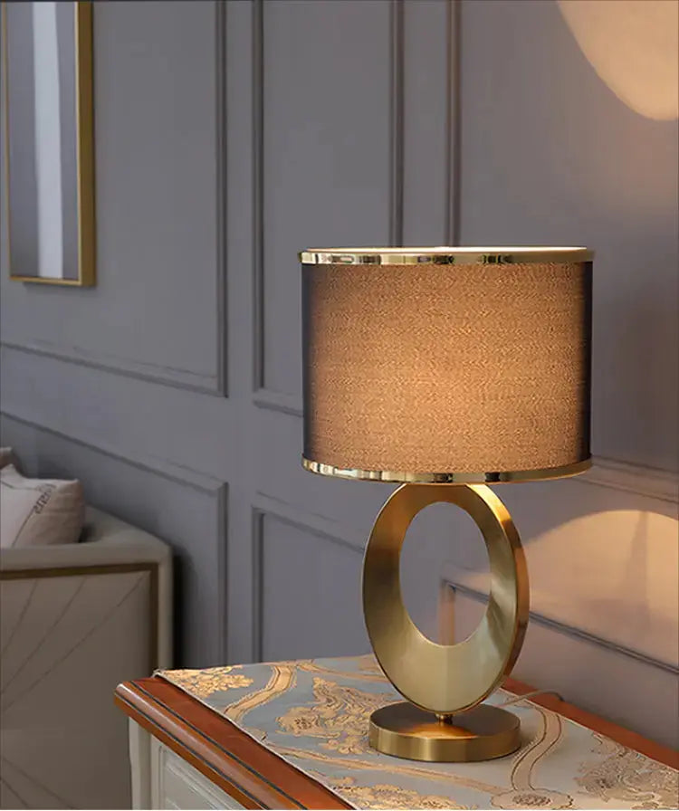Modern LED Table Lamp with Fabric Shade – Stylish Lighting for Living Room or Office 5