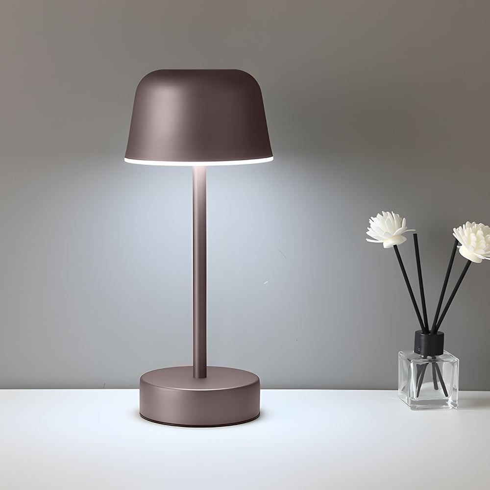 Modern Metal Table Lamp with Adjustable Brightness – Cordless Lighting for Bedroom or Office 0