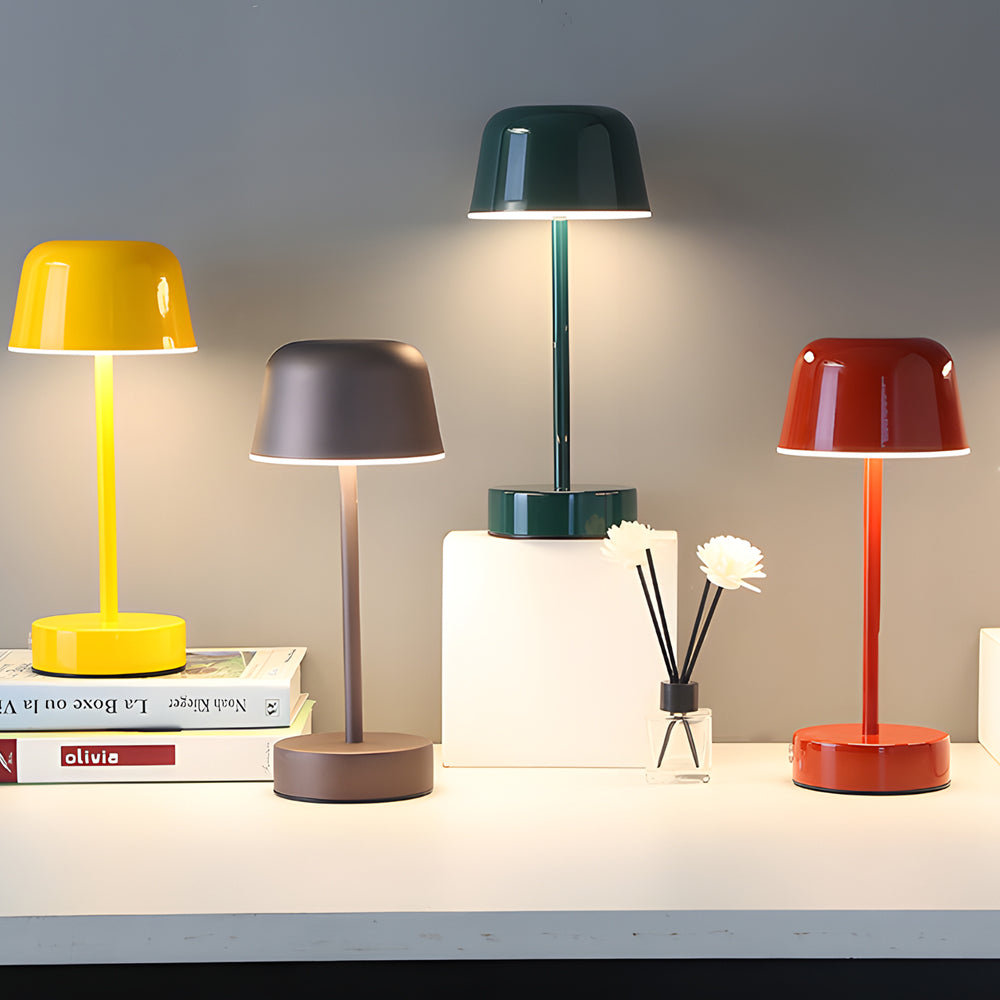 Modern Metal Table Lamp with Adjustable Brightness – Cordless Lighting for Bedroom or Office 2