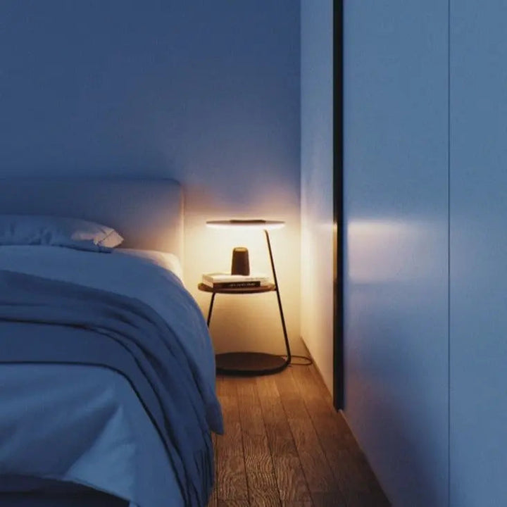 Modern Side Table with Charging Station – Stylish Decor for Living Room or Office 3