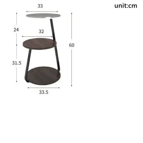 Modern Side Table with Charging Station – Stylish Decor for Living Room or Office 7