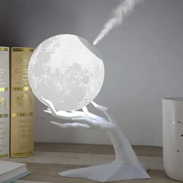 Moon Ultrasonic Air Humidifier with Aroma Diffuser – Perfect Home Humidifier for Bedroom or Living Room 0