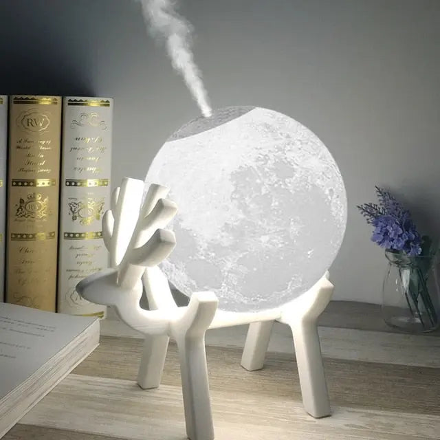 Moon Ultrasonic Air Humidifier with Aroma Diffuser – Perfect Home Humidifier for Bedroom or Living Room 9