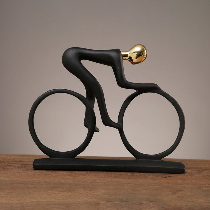 Nordic Abstract Cyclist Sculpture – Unique Home Decor for Art and Cycling Enthusiasts 0