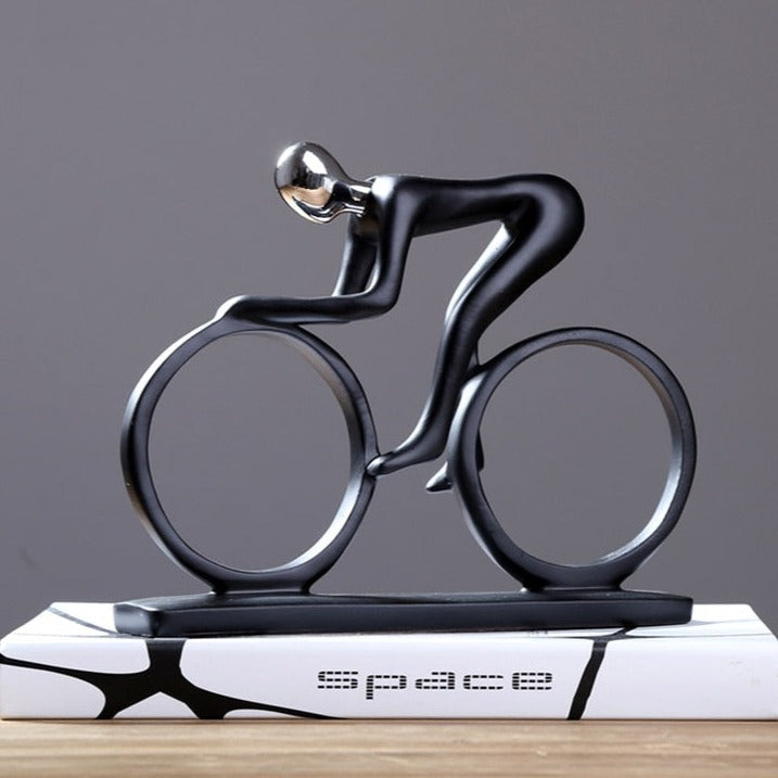 Nordic Abstract Cyclist Sculpture – Unique Home Decor for Art and Cycling Enthusiasts 1