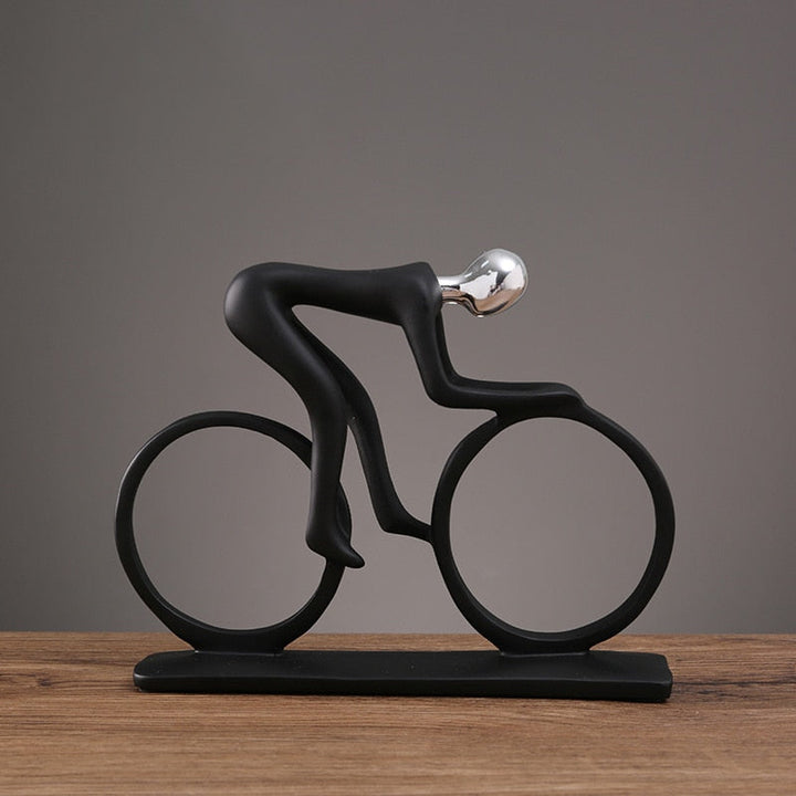 Nordic Abstract Cyclist Sculpture – Unique Home Decor for Art and Cycling Enthusiasts 2