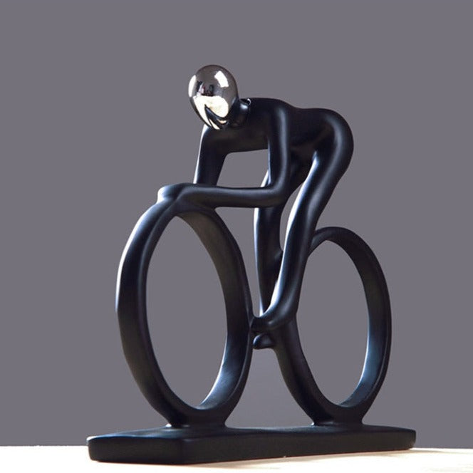 Nordic Abstract Cyclist Sculpture – Unique Home Decor for Art and Cycling Enthusiasts 3