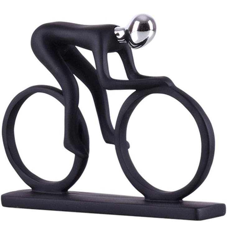 Nordic Abstract Cyclist Sculpture – Unique Home Decor for Art and Cycling Enthusiasts 6