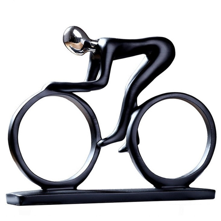 Nordic Abstract Cyclist Sculpture – Unique Home Decor for Art and Cycling Enthusiasts 7