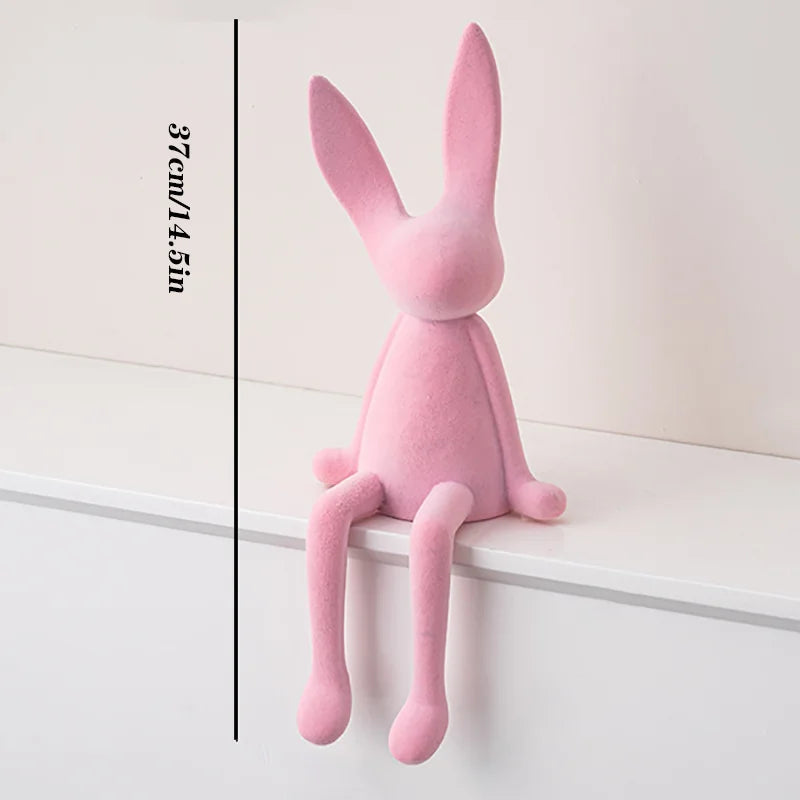 Nordic Abstract Rabbit Sculptures in High-Quality Resin – Unique Art for Home or Office 10