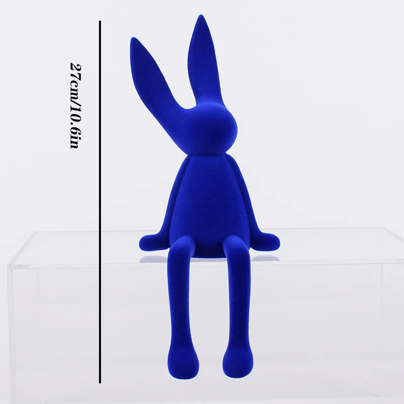 Nordic Abstract Rabbit Sculptures in High-Quality Resin – Unique Art for Home or Office 3