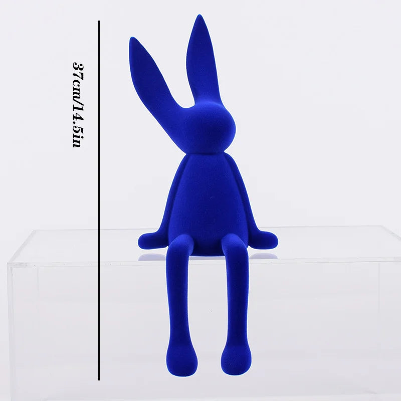 Nordic Abstract Rabbit Sculptures in High-Quality Resin – Unique Art for Home or Office 5